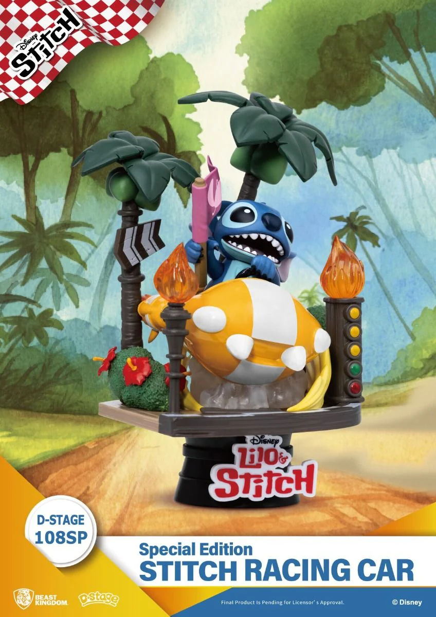 Disney Stitch Racing Car Special Edition DS-108SP By Beast Kingdom - Image 2