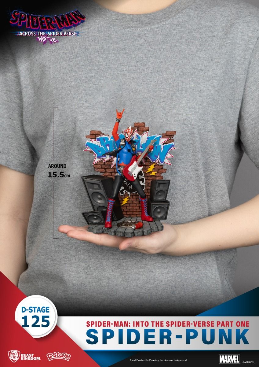 DS-125 Spider-Man: Across the Spider-Verse Part One-Spider-Punk Diorama Stage By Beast Kingdom - Image 4