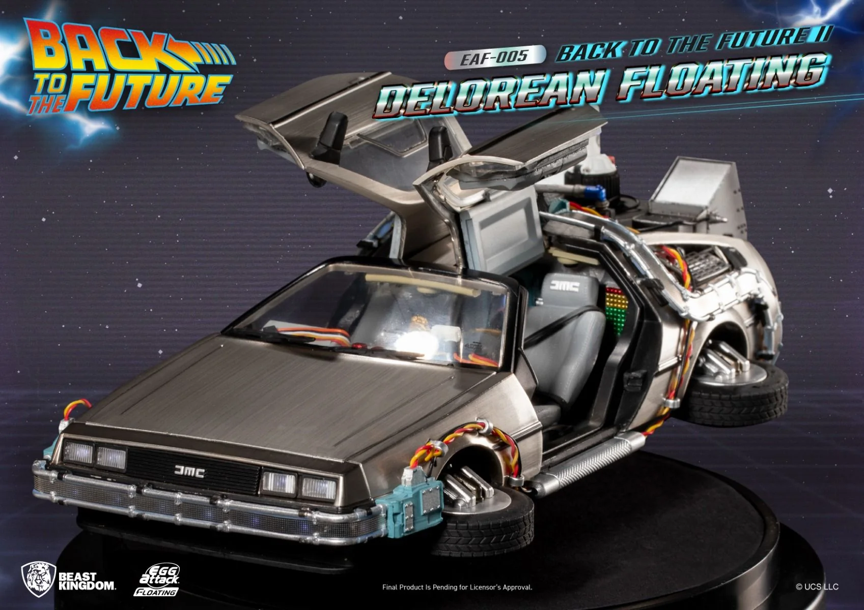 Back to the Future II Delorean Floating Egg Attack Floating - 005 By Beast Kingdom - Image 4