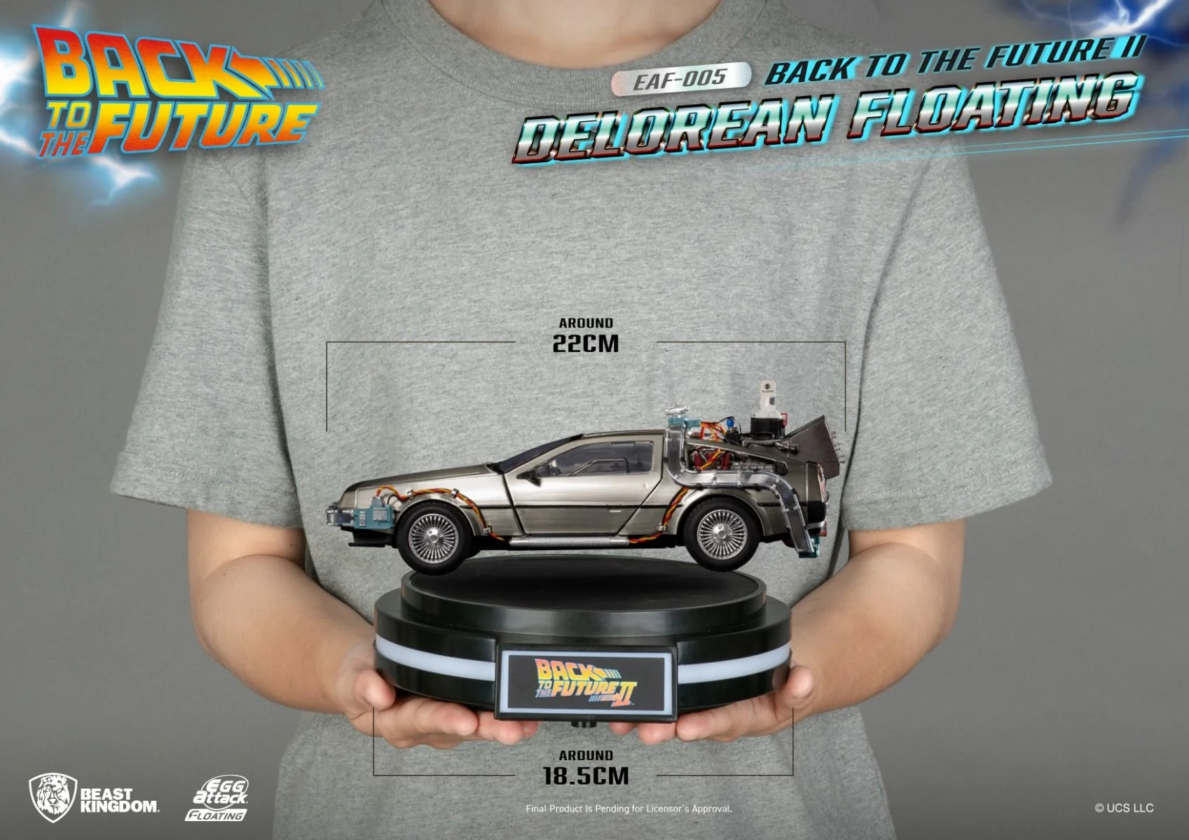 Back to the Future II Delorean Floating Egg Attack Floating - 005 By Beast Kingdom - Image 6