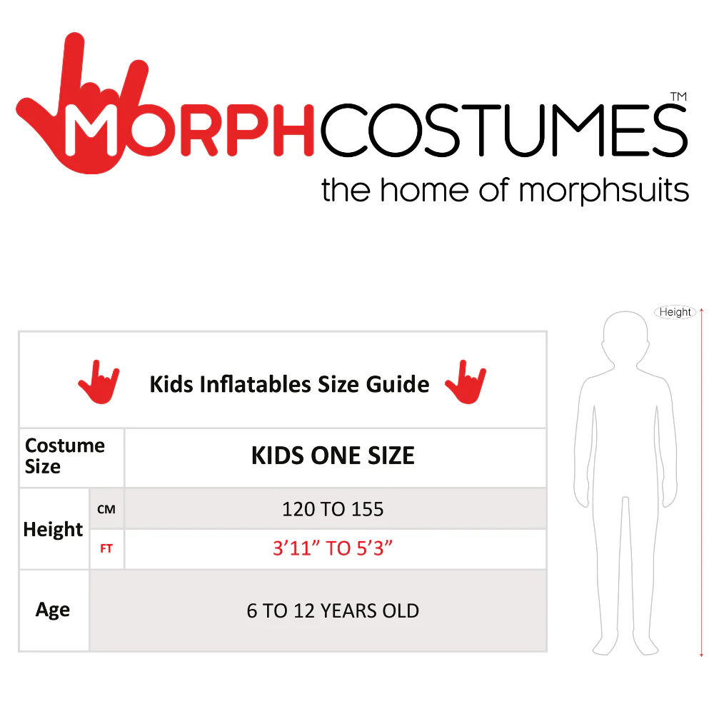 Ride On Evil 3 Headed Dog Inflatable Costume for Kids by Morphsuits - Image 2