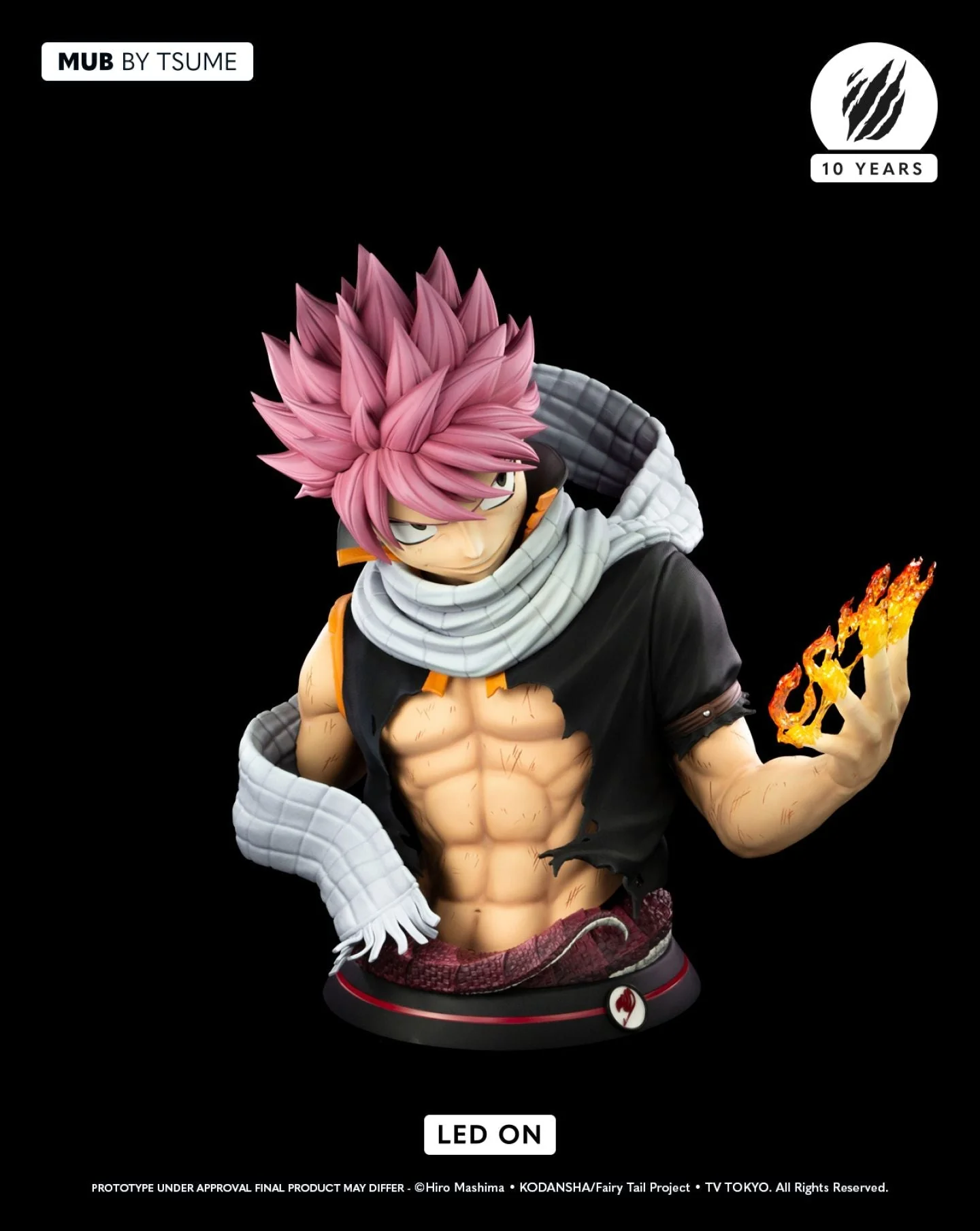 Fairy Tail  Natsu Dragneel 1/1 Scale  My Ultimate Bust Limited Edition Bust by Tsume Art - Image 5