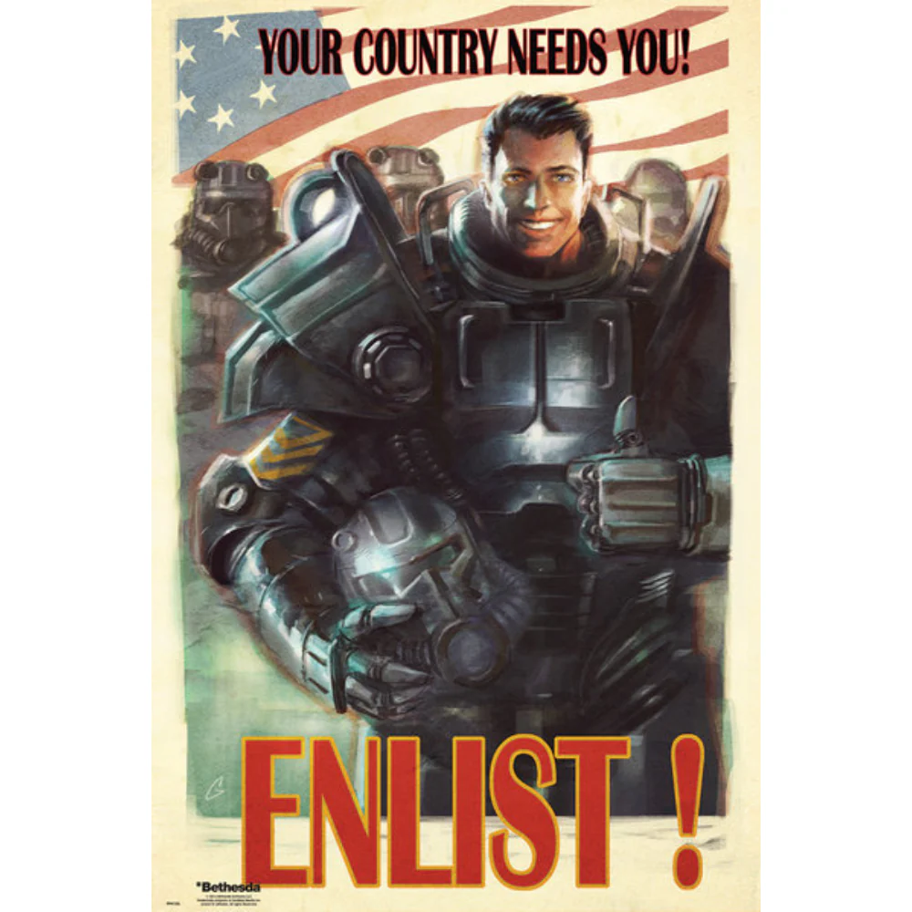 Fallout 4 Your County Needs You Poster