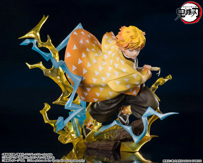 Demon Slayer Kimetsu No Yaiba Zenitsu Agatsuma Thunderclap and Flash Figuarts Zero Figure by Bandai - Image 4