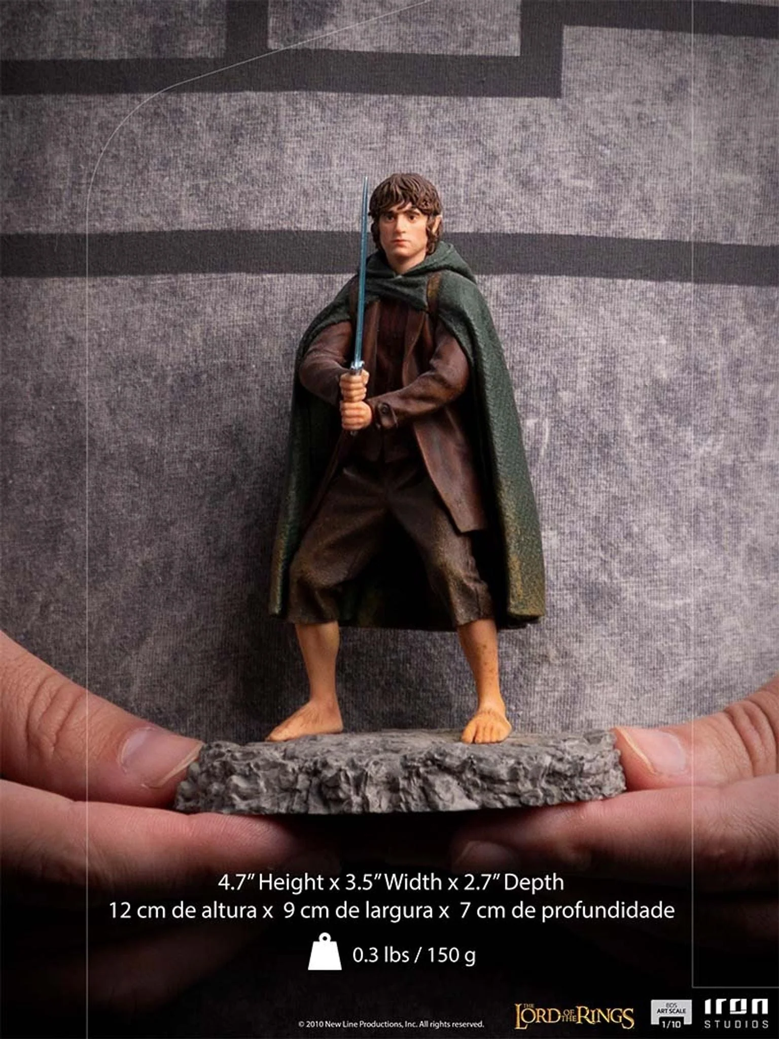 The Lord of the Rings Battle Diorama Series Frodo 1/10 Art Scale Figure By Iron Studios - Image 3
