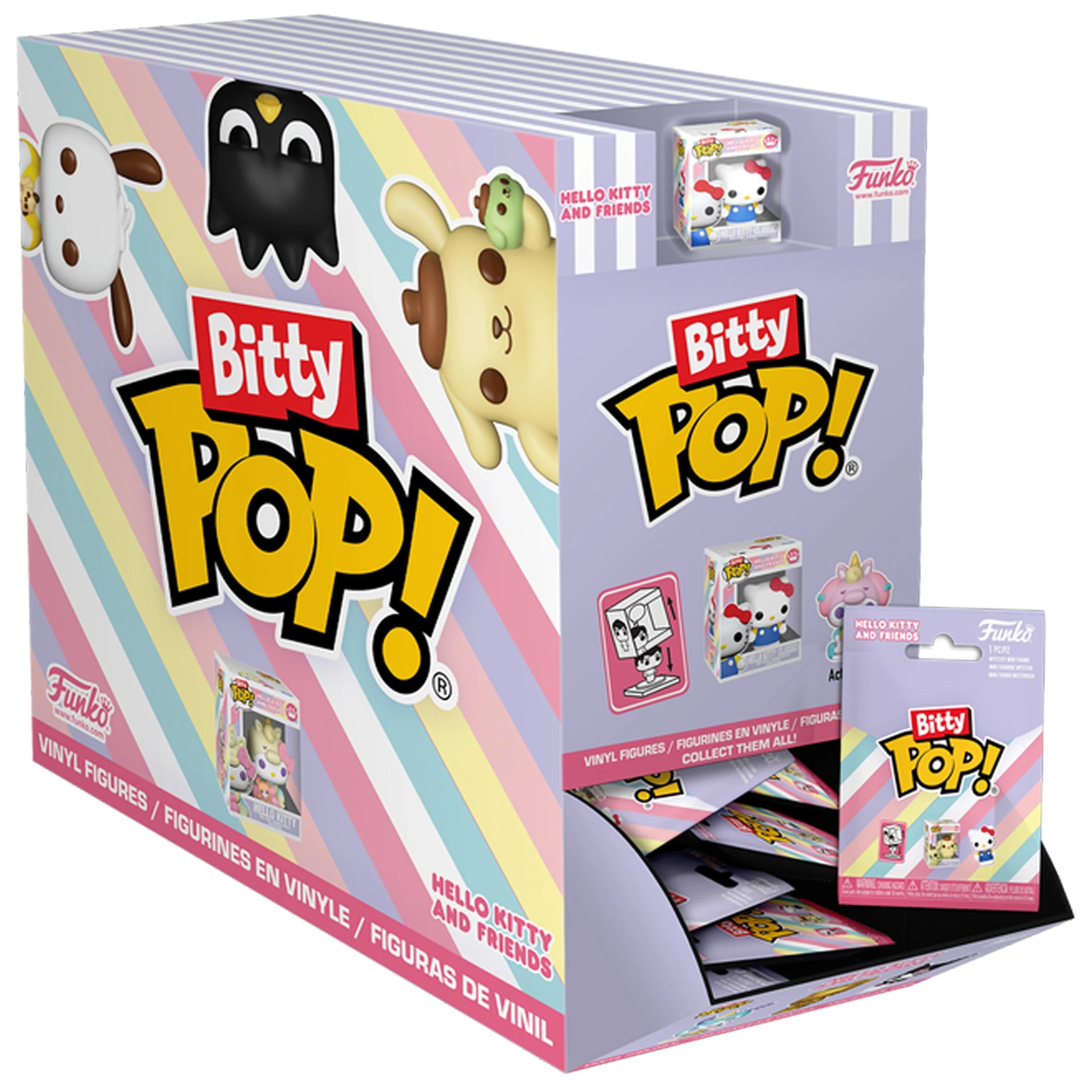 Funko Bitty Pop! Hello Kitty and Friends 32pc PDQ – Sanrio Animation Mini Vinyl Figures (Blind Box Collectibles)