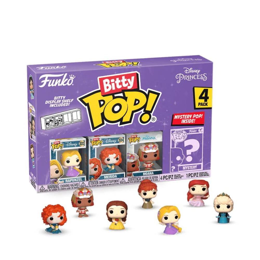 Funko Bitty Pop! Disney: Disney Princesses - Rapunzel 4pk