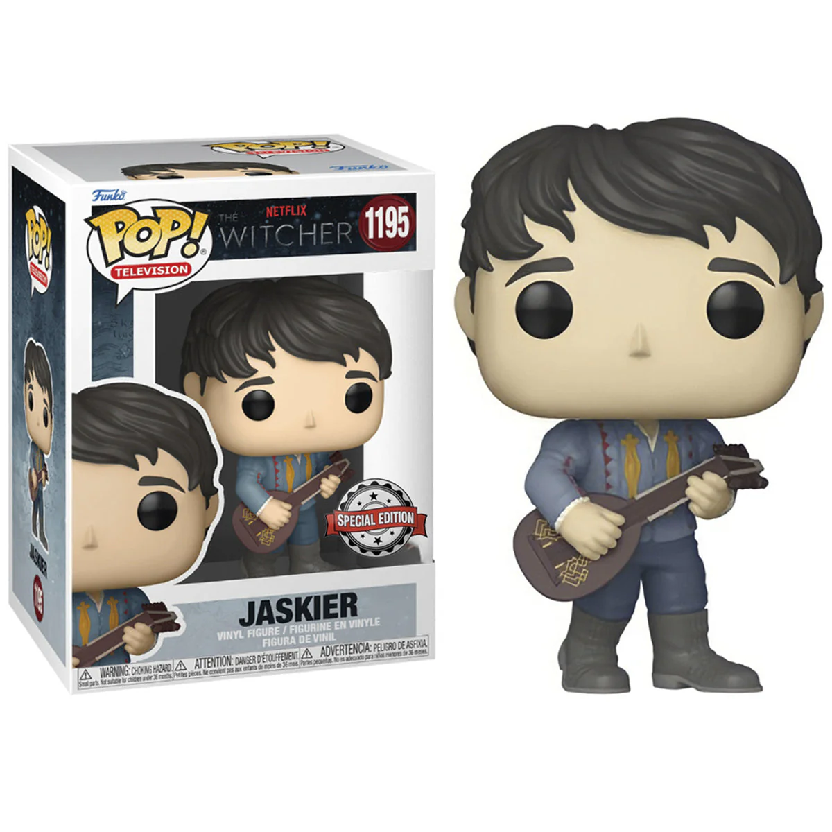 Funko Exc : The Witcher - Jaskier (Grey Outfit) (1195) - Image 2