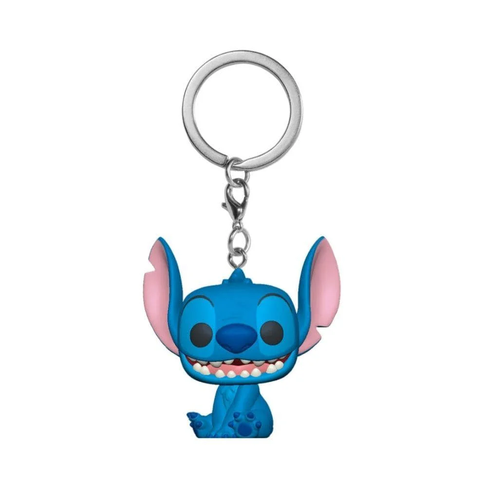 Funko Keychain : Disney - Stitch Flocked