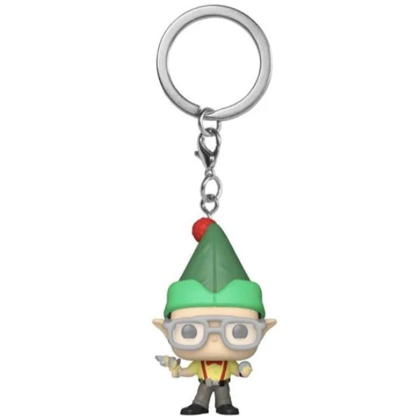 Funko Keychain Exc : The Office - Dwight as Elf