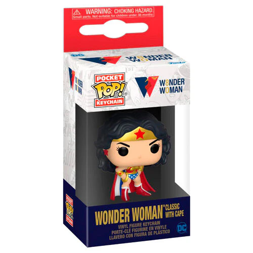 Funko Keychain : Wonder Woman 80th - Wonder Woman with Classic Cape - Image 2