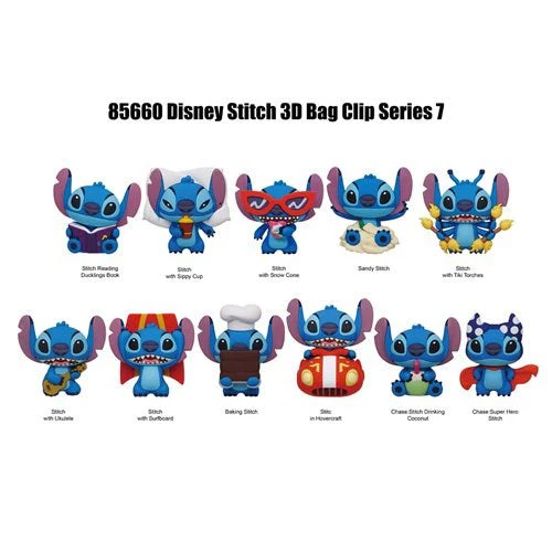 Monogram Stitch 3D Foam Bag Clip - Series 7 - Image 2