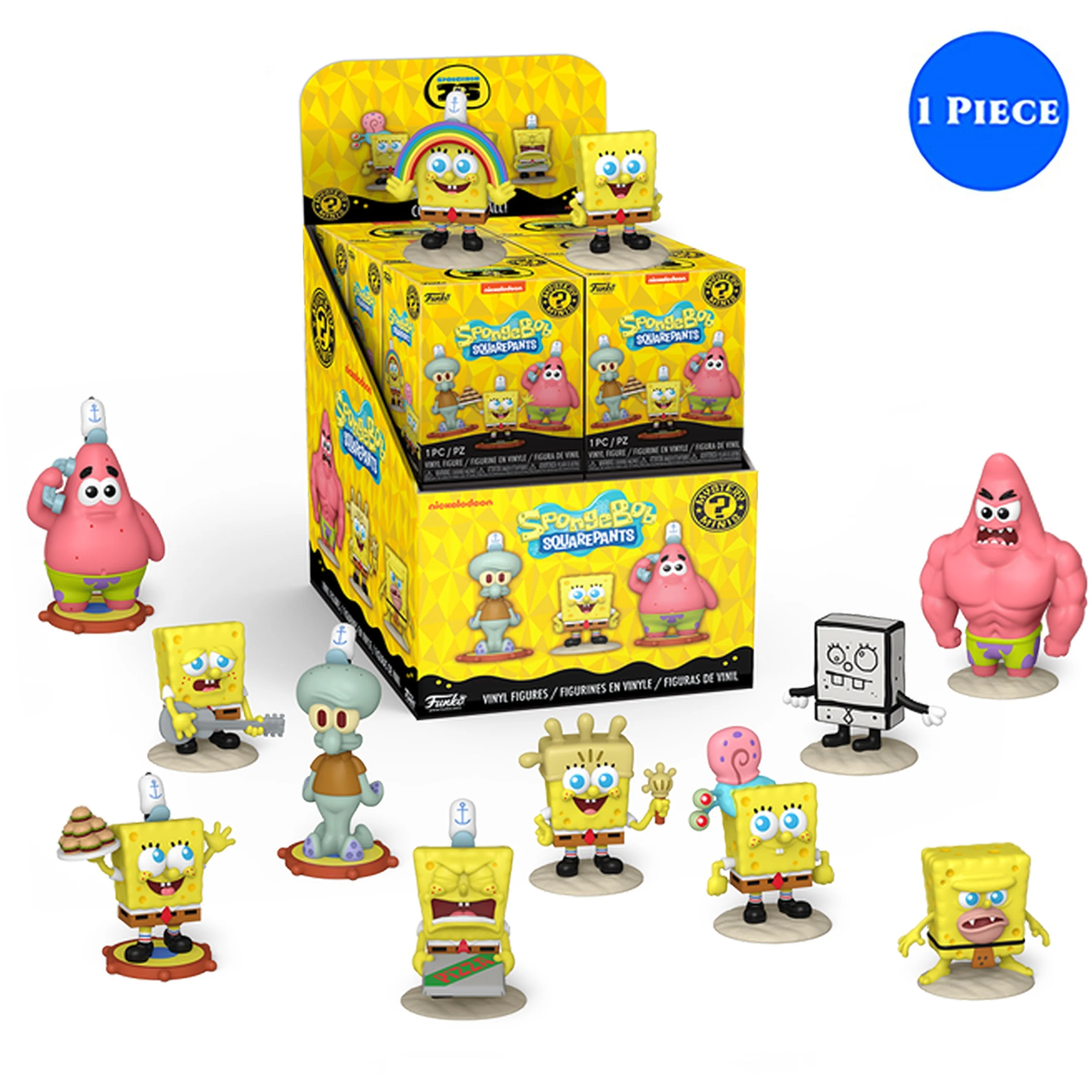 Funko Mystery Minis! Animation: Spongebob 25th - 12pc PDQ