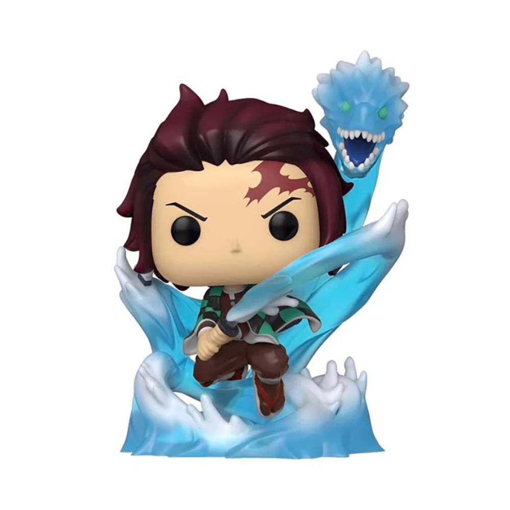 Funko Exc : Demon Slayer - Tanjiro with Dragon (Glow in the Dark) (Translucent Glow) #873