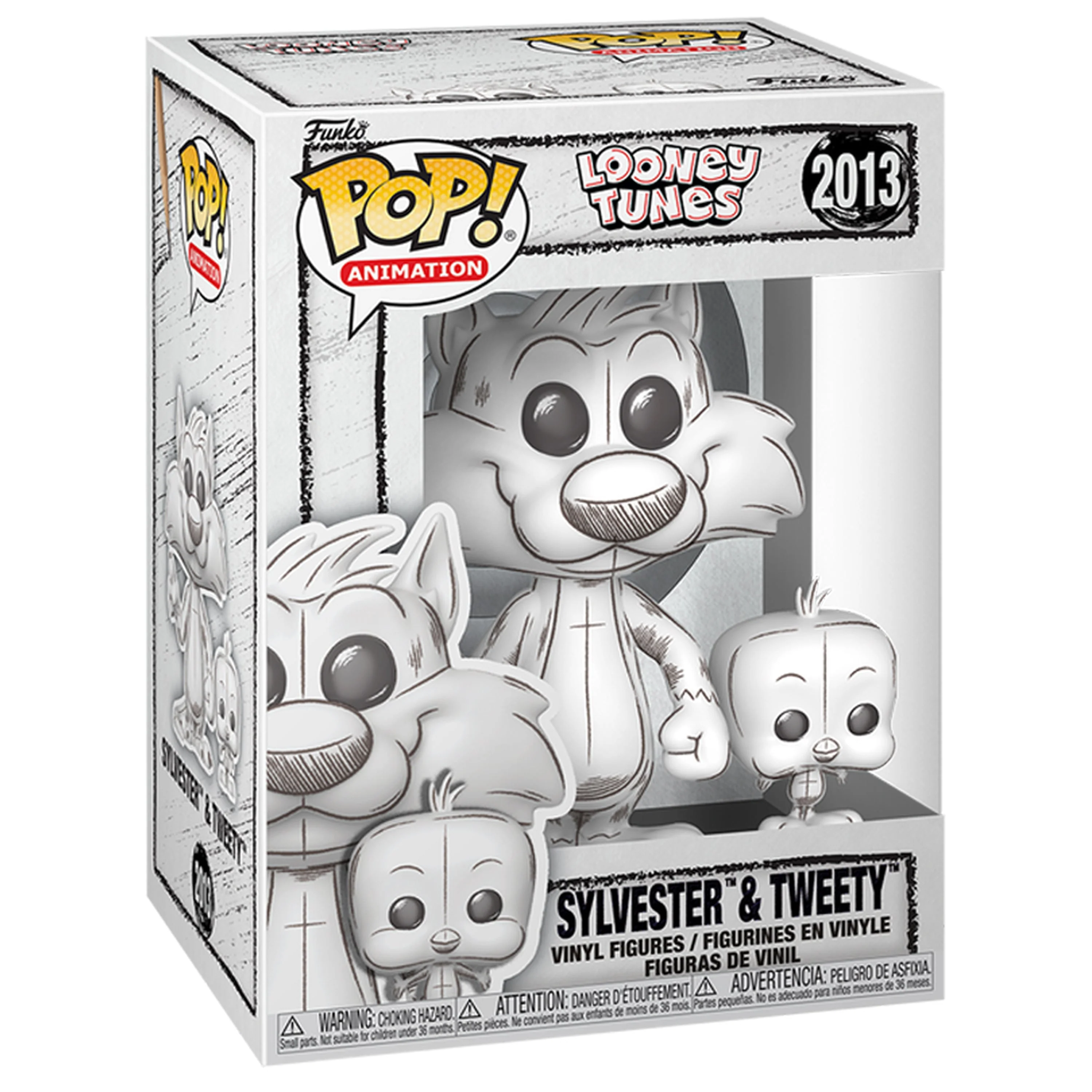 Funko Pop Animation: Looney Tunes - Sylvester & Tweety Sketched - Image 2