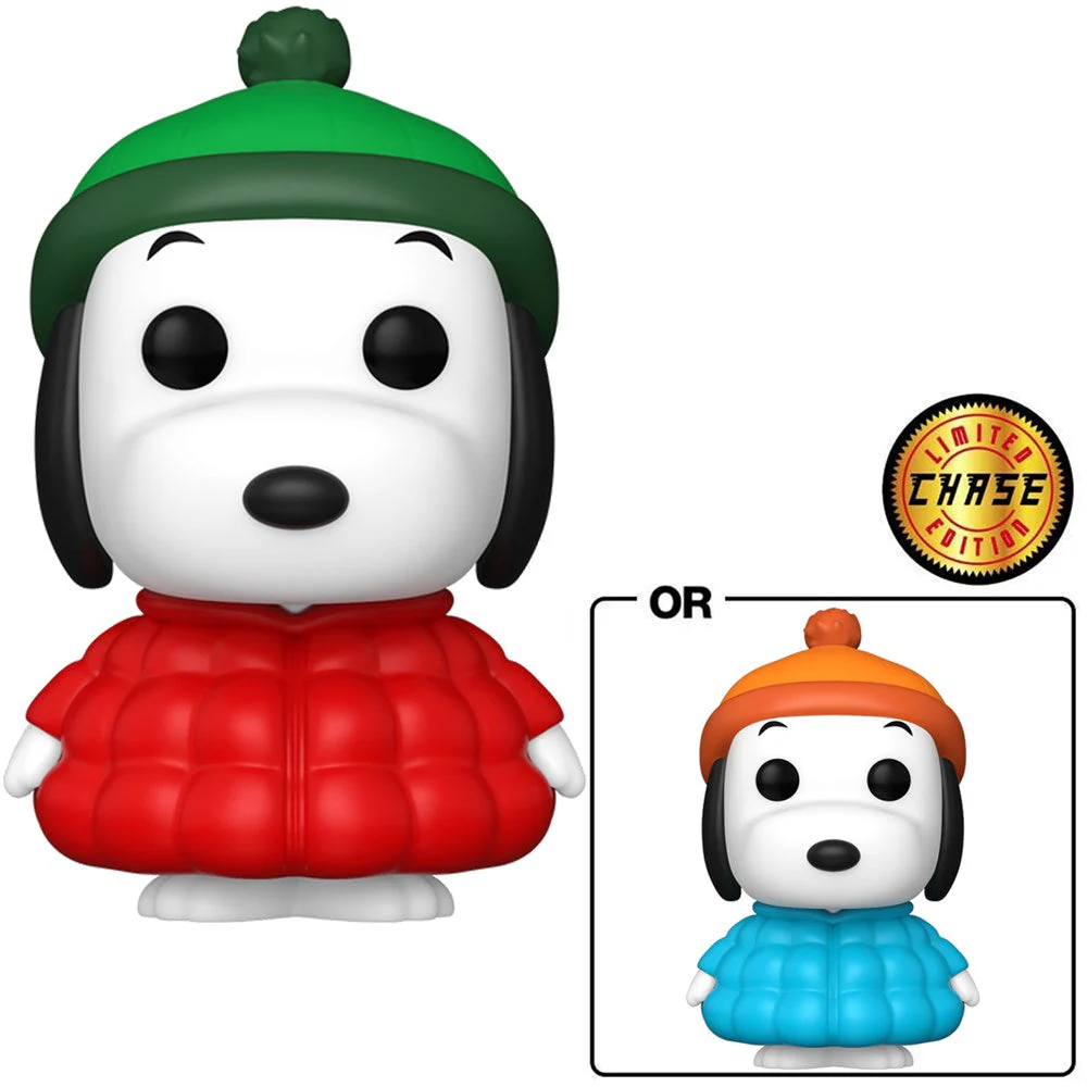Funko Pop! Animation: Peanuts S7 - Snoopy in Coat w/chase (Exc)