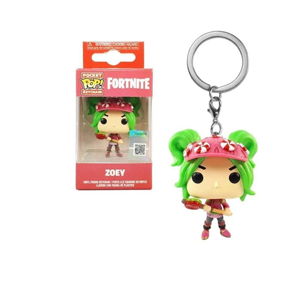 Funko Pop Keychain Fortnite S2 Zoey, 5 cm, Multi