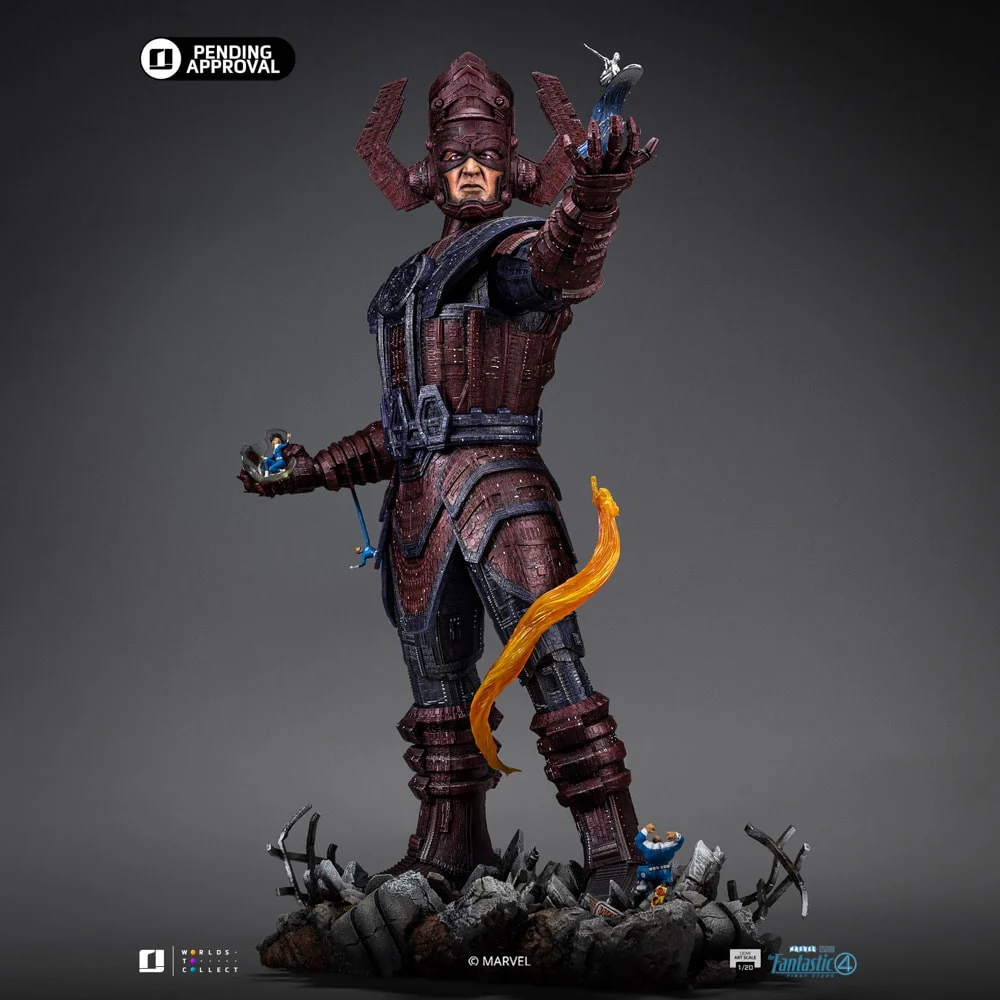 Marvel Galactus Diorama Deluxe- Demi Art Scale 1/20 Extra Invisible Sue Storm and Extra Head Light By Iron Stuios - Image 13