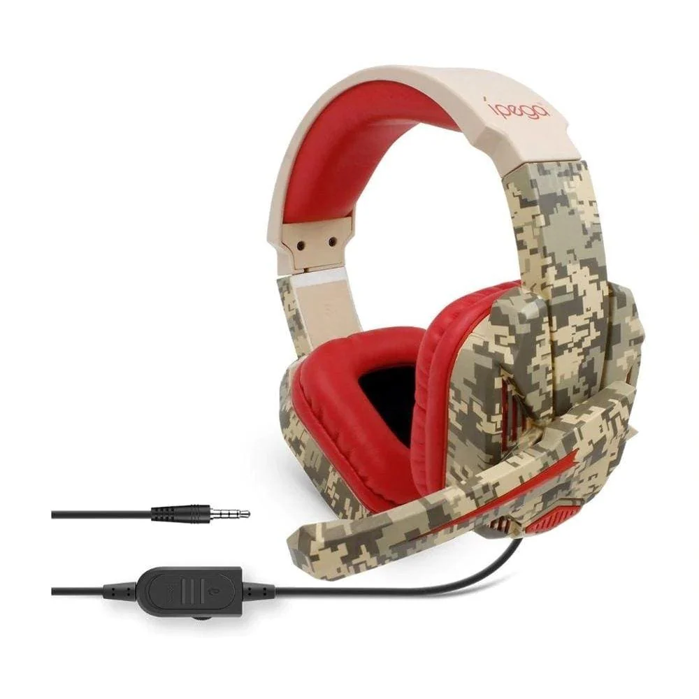 iPega Gaming Headset (Red Camo)
