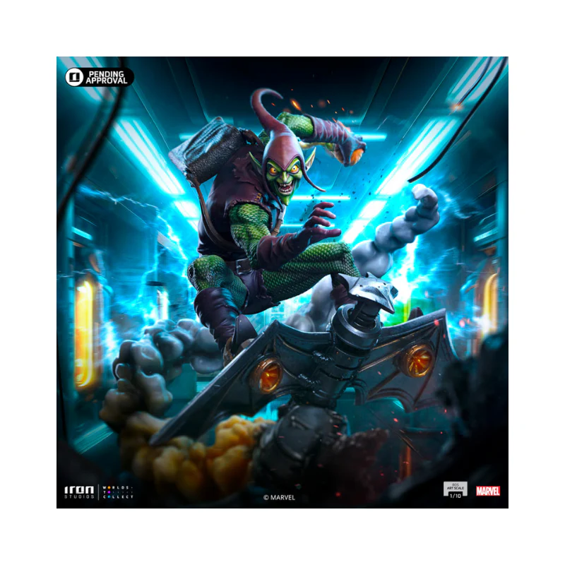 Marvel Spider-Man vs Villains Battle Diorama Series Green Goblin 1/10 Art Scale Limited Edition Statue By Iron Studios - Image 2