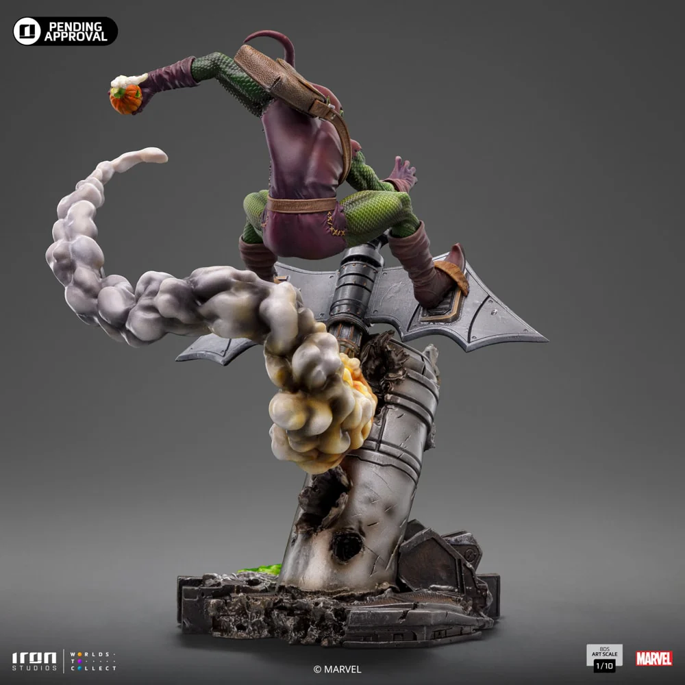 Marvel Spider-Man vs Villains Battle Diorama Series Green Goblin 1/10 Art Scale Limited Edition Statue By Iron Studios - Image 4