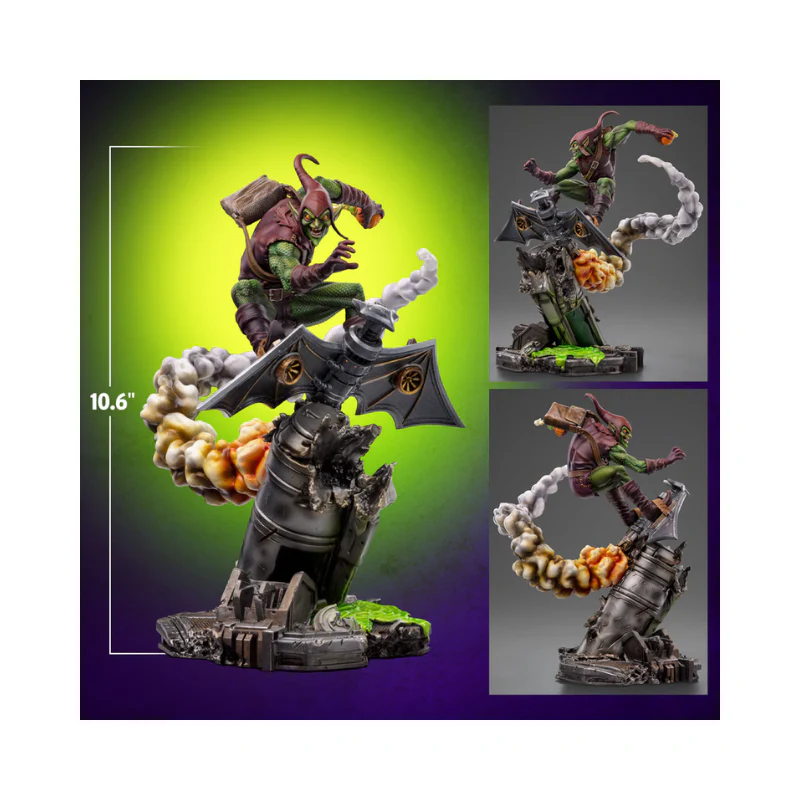 Marvel Spider-Man vs Villains Battle Diorama Series Green Goblin 1/10 Art Scale Limited Edition Statue By Iron Studios - Image 5