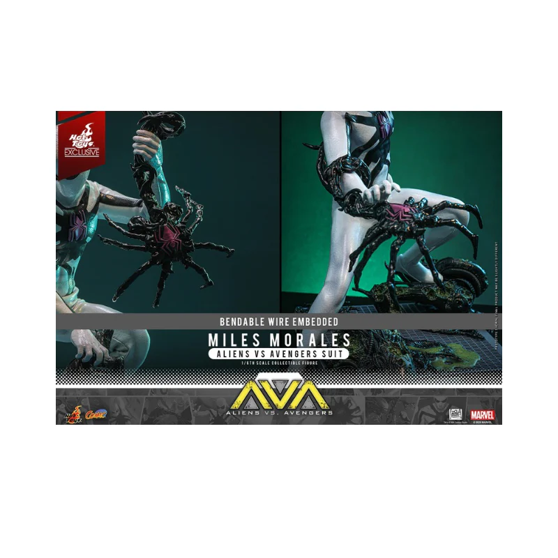 Marvel Miles Morales (Aliens Vs. Avengers Suit) 1/6 Scale Figures By Hot Toys - Image 13