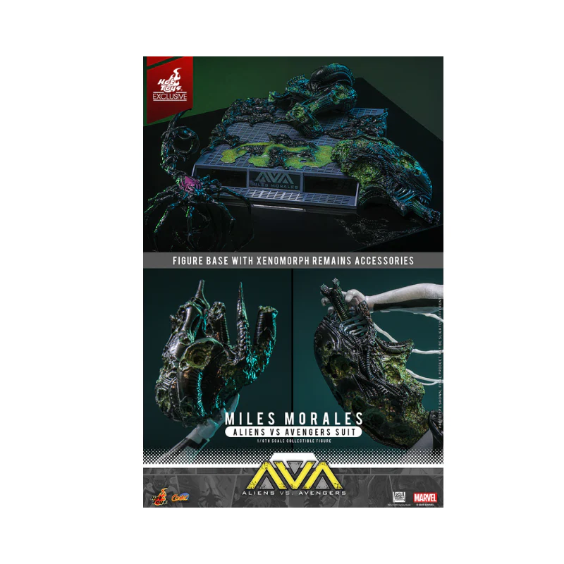 Marvel Miles Morales (Aliens Vs. Avengers Suit) 1/6 Scale Figures By Hot Toys - Image 14