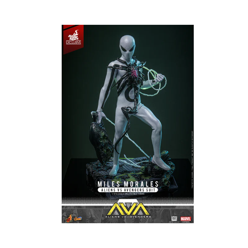Marvel Miles Morales (Aliens Vs. Avengers Suit) 1/6 Scale Figures By Hot Toys - Image 7