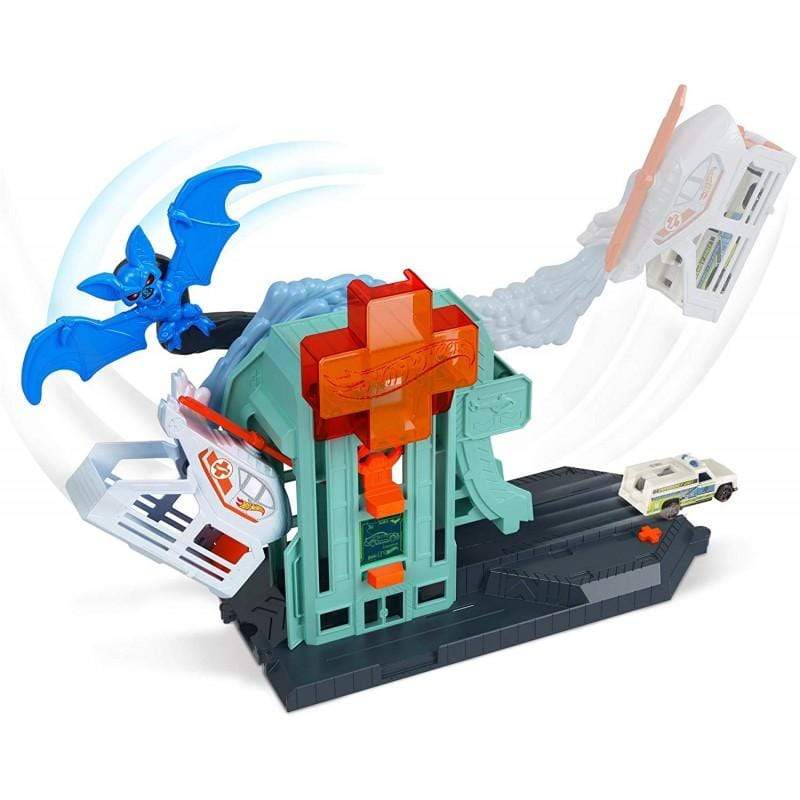 Hot Wheels Bat Blitz Hospital Attack Play Set