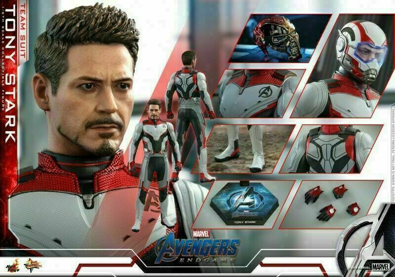 Avengers: Endgame - Movie Masterpiece Series Tony Stark (Team Suit) Sixth Scale Figure by Hot Toys - Image 2