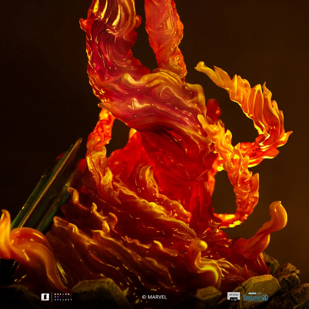 The Fantastic Four : First Steps The Human Torch 1/10 Art Scale Statue By Iron Studios - Image 3