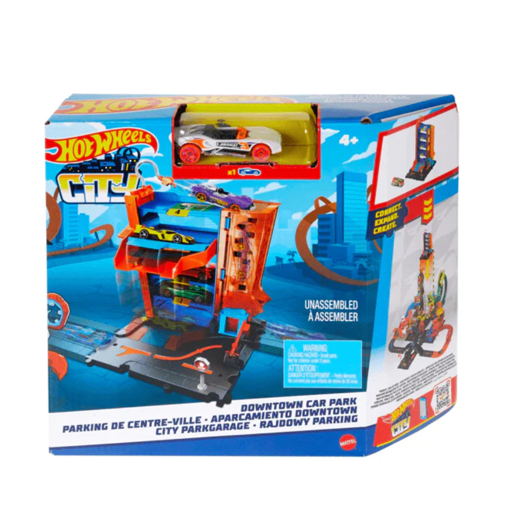 Hot Wheels City Downtown Car Park Playset