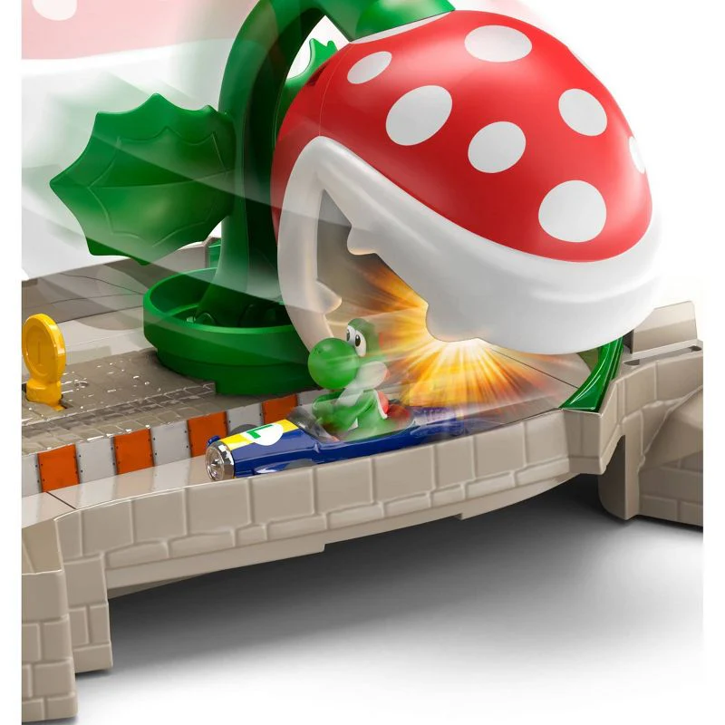 Hot Wheels Mario Kart Levels Track Set Thwomp - Piranha Plant Slide - Image 4