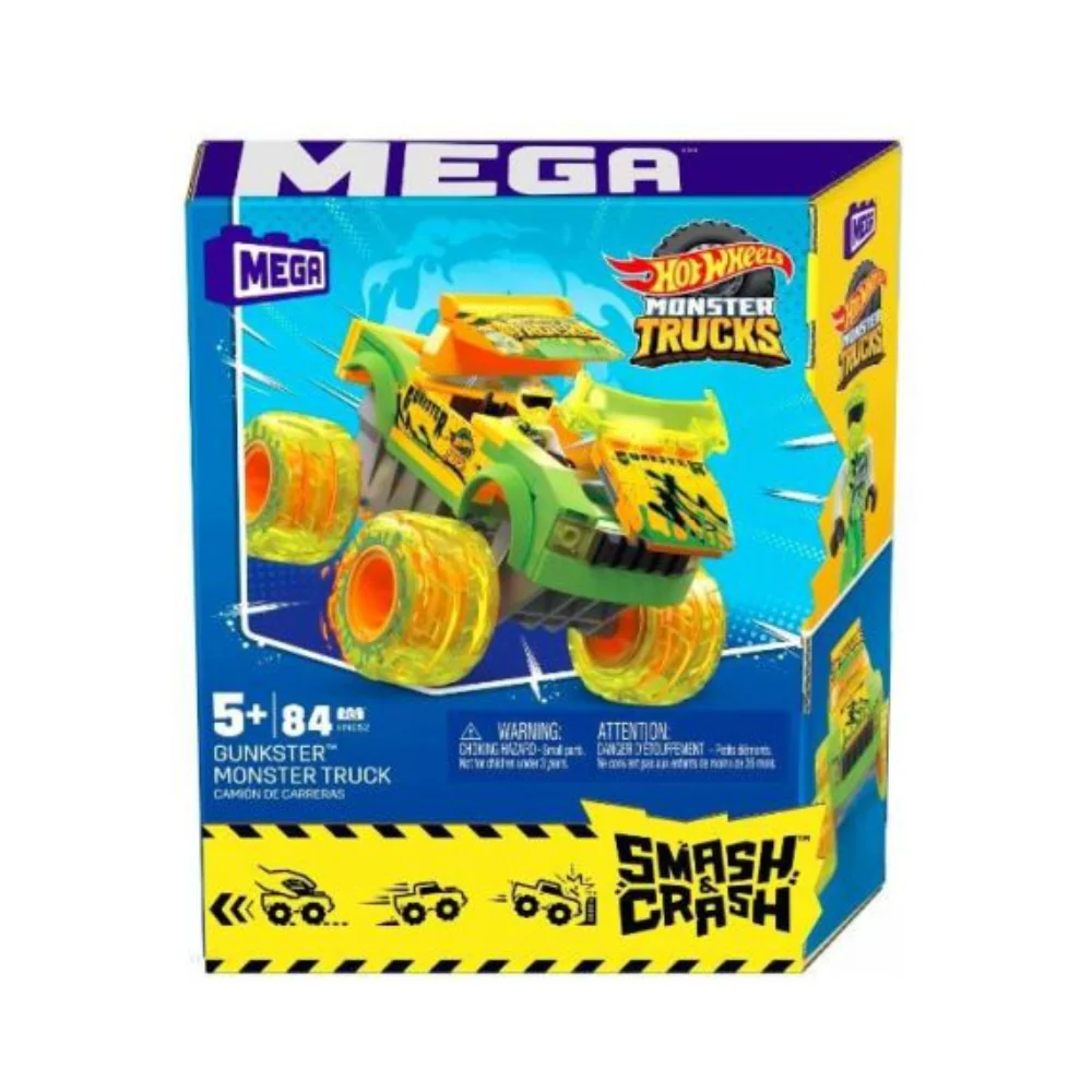 Hot Wheels Monster Trucks Smash and Crash Gunkster Monster Truck