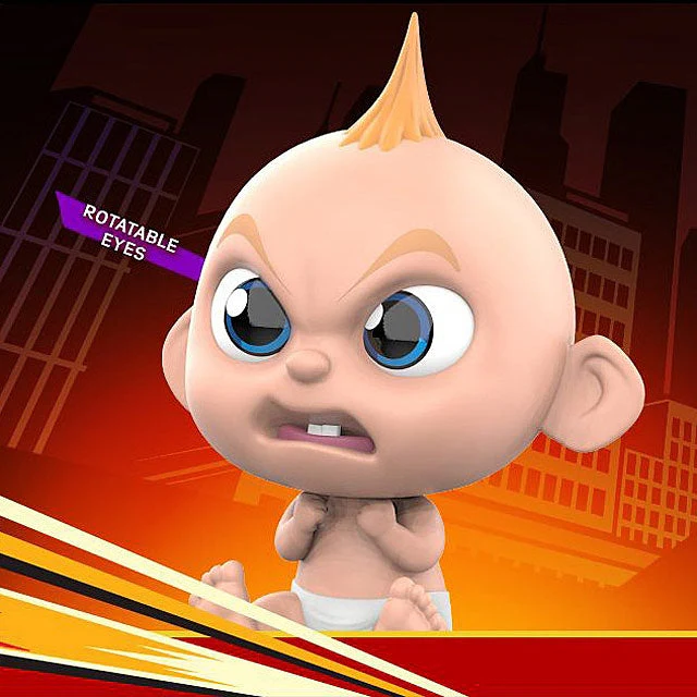 Incredibles 2 Jack-Jack Angry Bobble-Head Cosbaby Figure by Hot Toys - Image 2