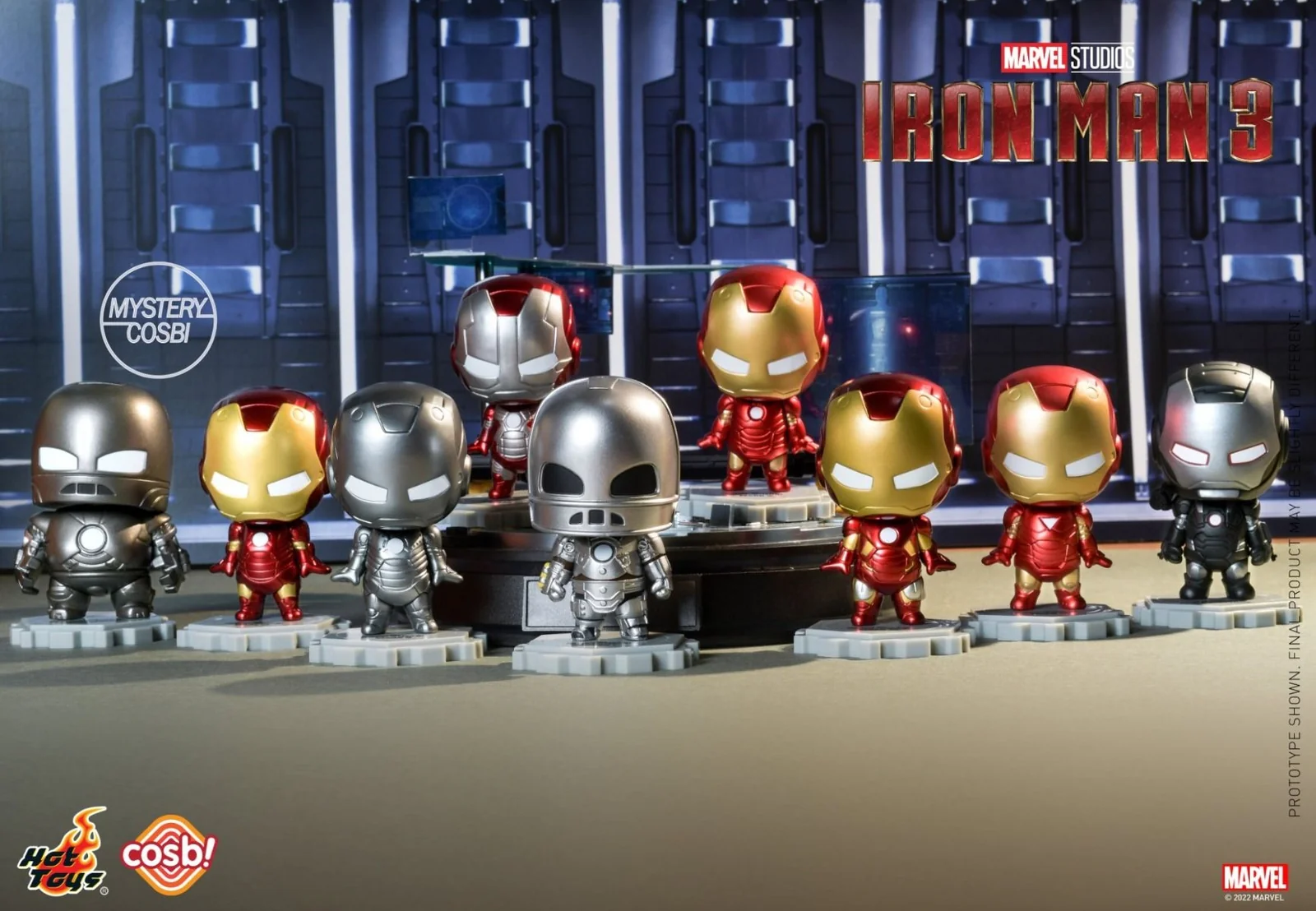 Iron Man Cosbi Bobble Head Collection Blind Box By Hot Toys - Image 2