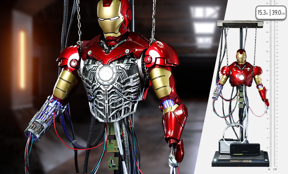 Iron Man Mark III (Construction Version Reissue) 1/6 Scale Statue by Sideshow Collectibles - Image 2
