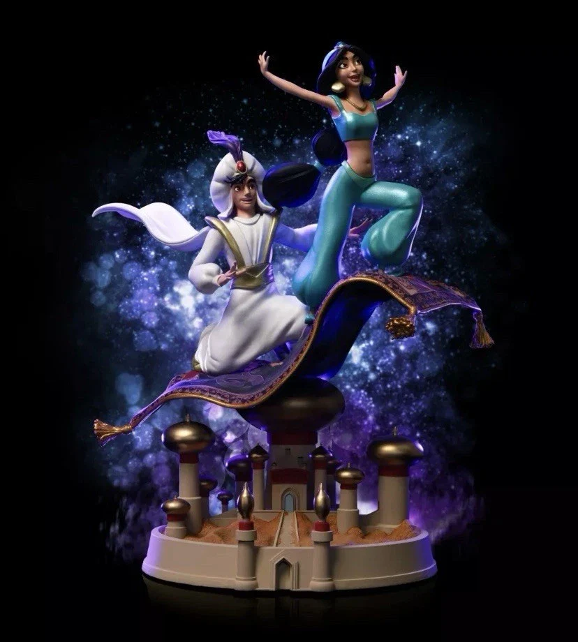 Iron Studios Aladdin And Jasmine - Disney 100Th - Art Scale 1/10 - by Iron Studios - Image 2