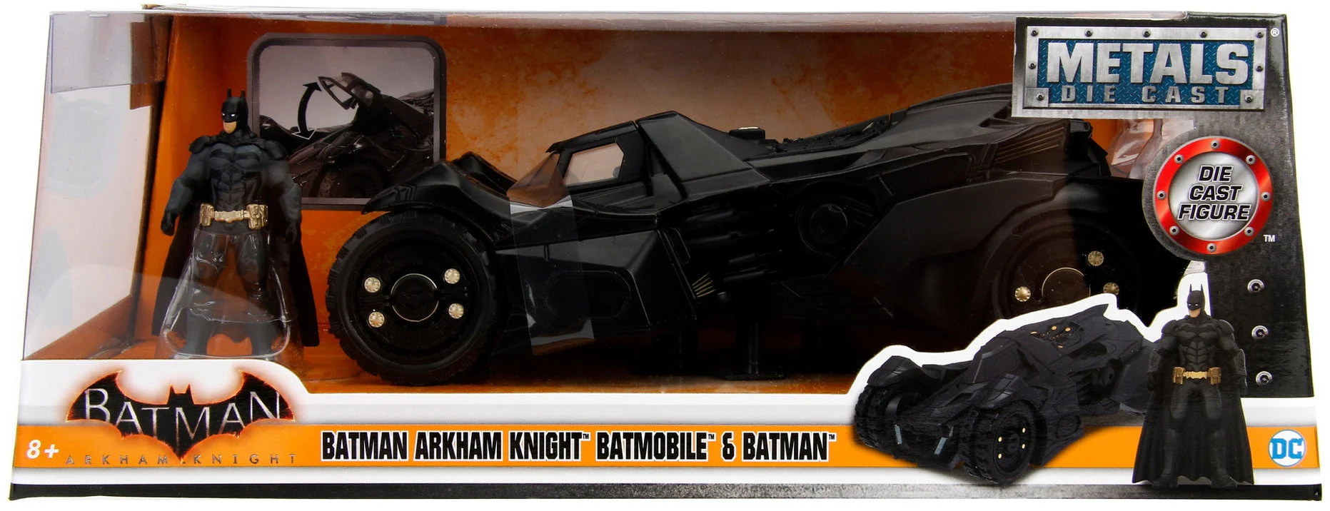 Batman Arkham Knight Batman and Batmobile 1/24 Die-Cast Model - Image 2