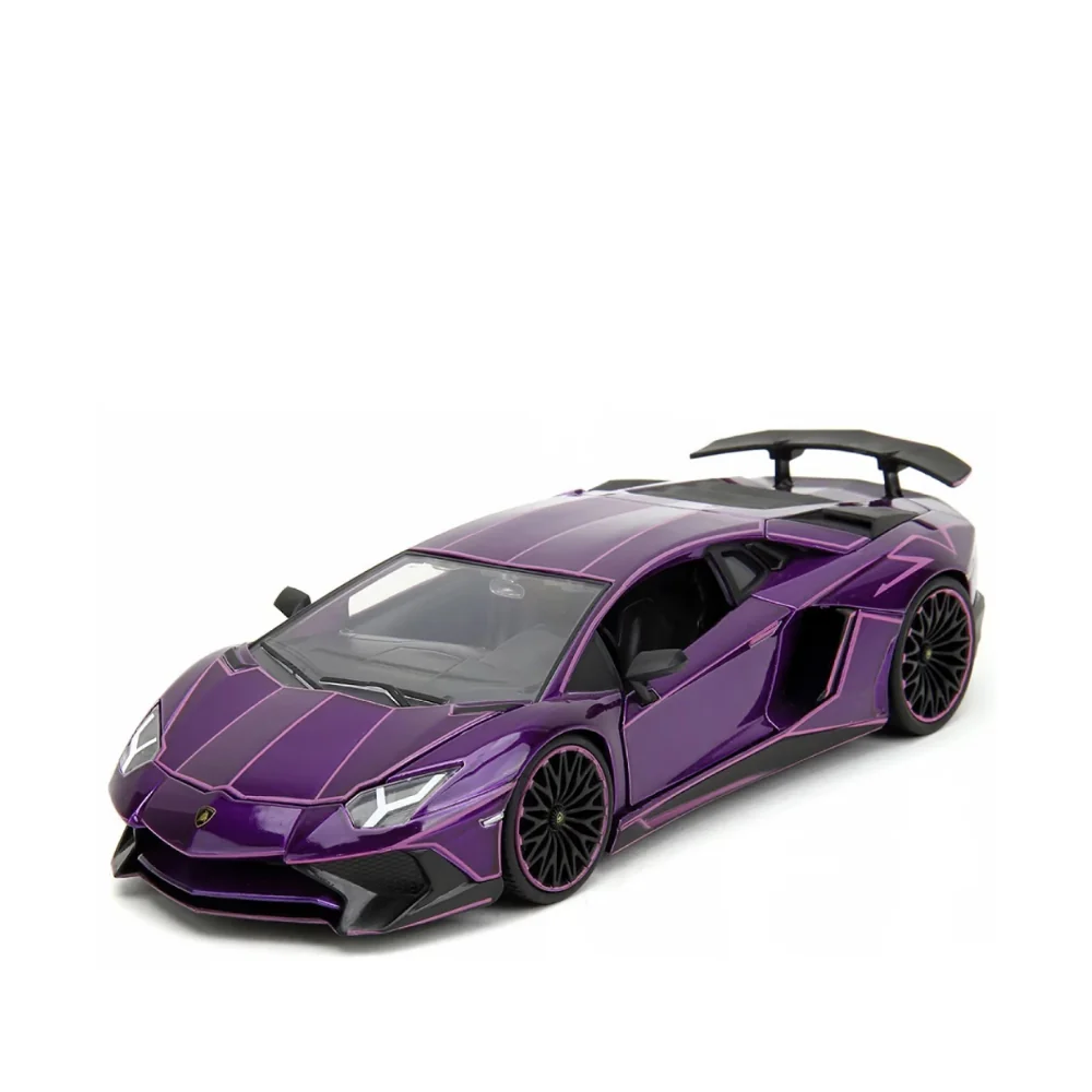 Pink Slips Lamborghini Aventador SV Violet 1/24 Scale Model