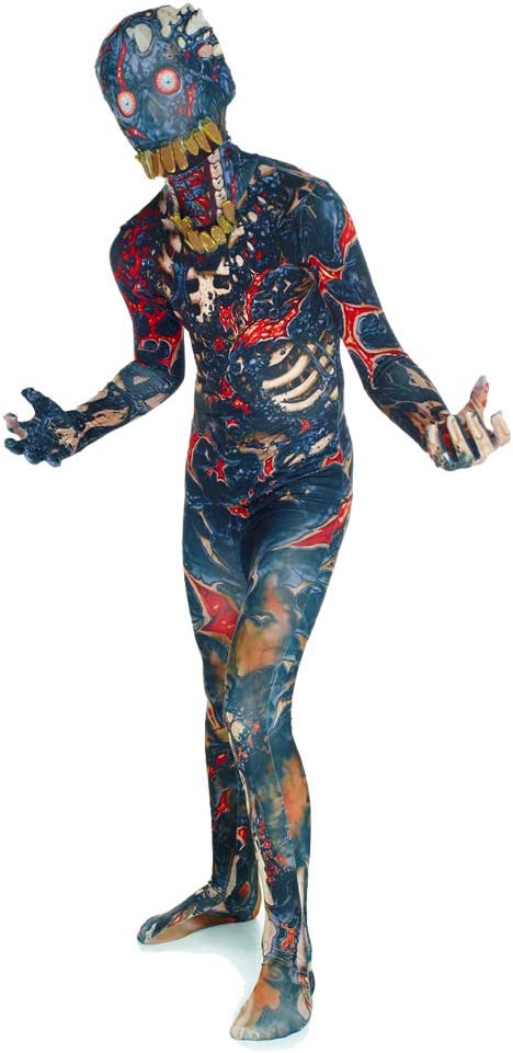 Jeff the Killer Kids Morphsuit Fancy Dress (S, 3'4"-3'10")