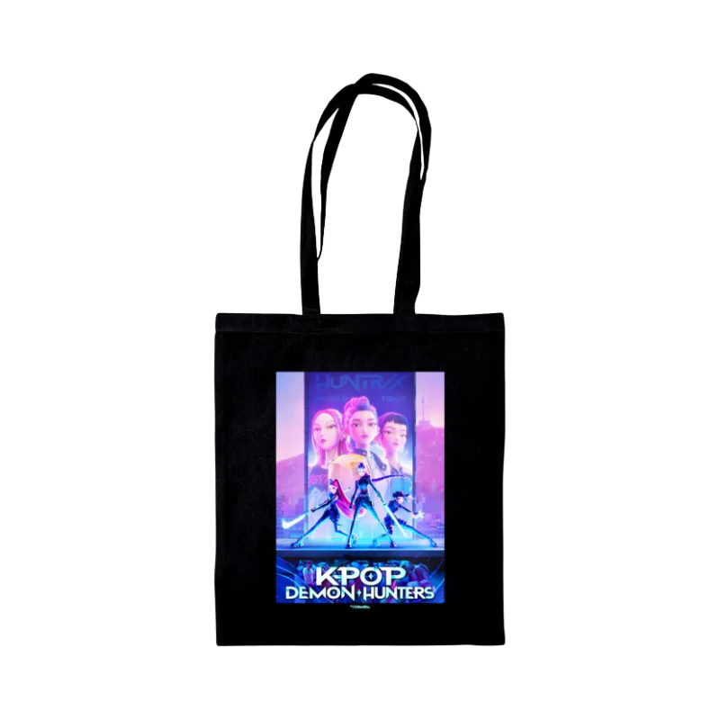K-Pop Demon Hunters Black Tote Bag By Pyramid