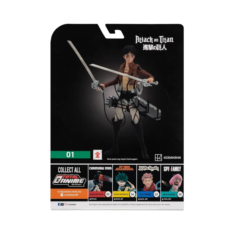 Attack on Titan Eren Jaeger 6.5 Action Figures By Total Anime - Image 7