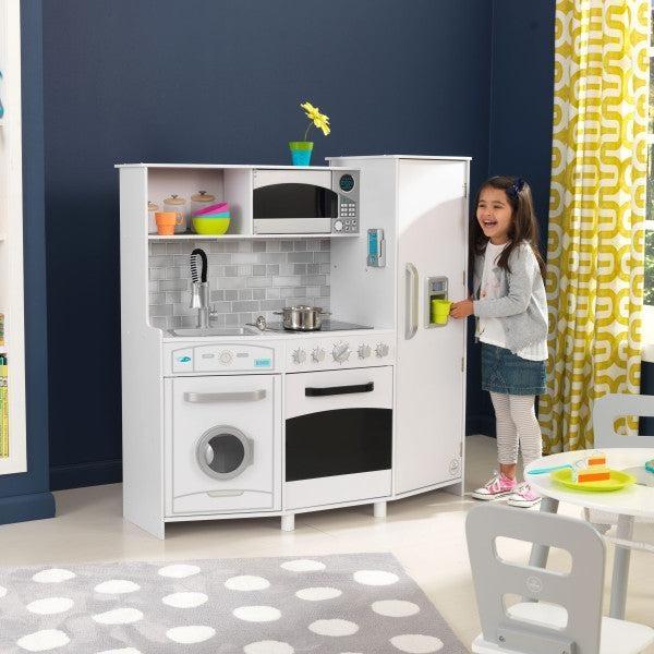 Large Play Kitchen White By KidKraft - Image 3