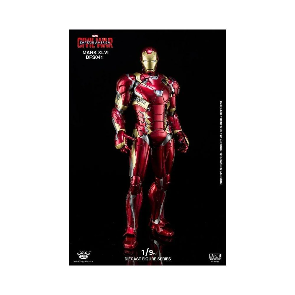 King Arts : Marvel - Diecast Civil War Iron Man MK XLVI