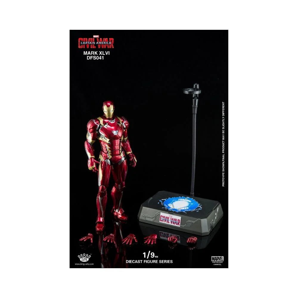 King Arts : Marvel - Diecast Civil War Iron Man MK XLVI - Image 2