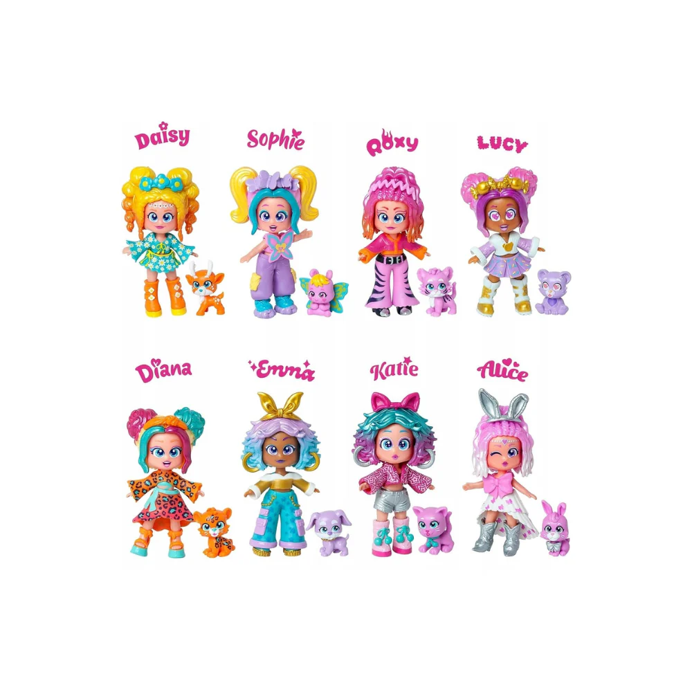KOOKYLOOS PETS PARTY - Dolls Asst.8 - Display  2x12 (V.0)(1PC RANDOM)