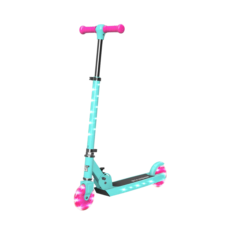 Lit Starship Bright Turquoise - 2 wheel scooter By Spartan