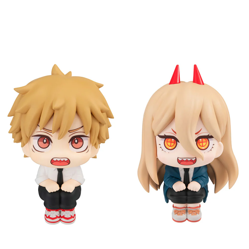 Chainsaw Man Denji & Power Look Up Action Figure with Free Gift Bundle by Megahouse